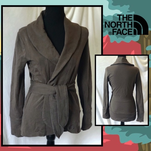 The North Face Sweaters - The North Face Jersey Sash Tie Wrap Cardigan SZ S